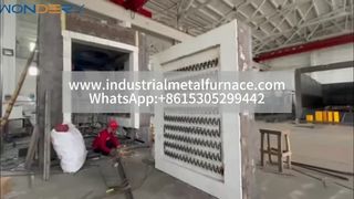 Horno con carro resistente de alta temperatura a 1350 °C | Tecnología refractaria superior