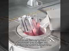 1000KG que inclina la inducción de fusión de aluminio del horno industrial de la fusión del metal
