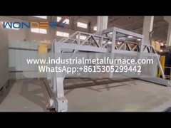 un marco de desplazamiento de la cubierta para un horno de tratamiento térmico tipo pozo