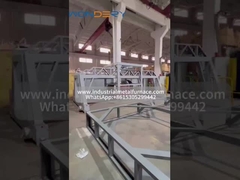 un marco de desplazamiento de la cubierta para un horno de tratamiento térmico tipo pozo