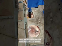 Fuego de fundición de chatarra de aluminio con sistema de vórtice