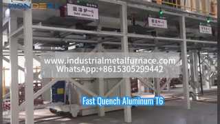 Horno de fondo abatible de enfriamiento rápido de aluminio T6 | Enfriamiento rápido + tratamiento de solución integrado