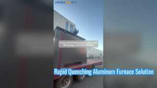Envío del horno de fusión por inducción de aluminio de 1500 kg | KGPS + Cubierta Hidráulica + Torre de Enfriamiento
