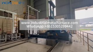 Horno de tratamiento térmico automatizado con carga de montacargas: enfriamiento de alta velocidad para metales pesados ​​| WUXI