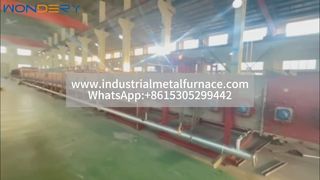 Horno de cinta de malla de gran tamaño alimentado por gas: tratamiento térmico eficiente para tubos de acero inoxidable