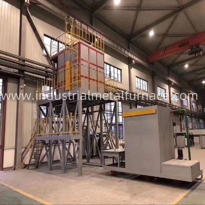 comprar 1400×1400×1100 mm Bajo de caída rápido a 650 grados Celsius Aluminio T6 Tratamiento térmico Horno de extinción Solución online manufacture