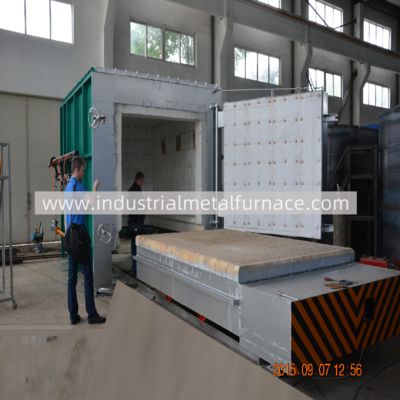 comprar Horno de tratamiento térmico tipo carro RT3-150-12 con apertura lateral de puerta para recocido, temple y normalizado online manufacture