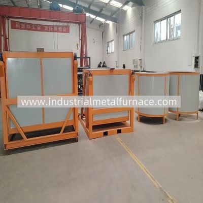 comprar IGBT Type 1000kg Tilting Aluminum Industrial Induction Melting Furnace 300KW 1TON PER H online manufacture