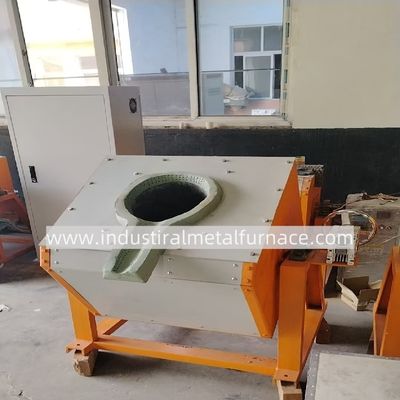 comprar 200kg 80KW Horno de Fusión por Inducción de Estaño con Inclinación Manual online manufacture