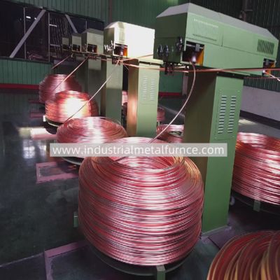 comprar 2000T per Year 8-20mm Copper Rod Upward Continuous Casting Machine Line online manufacture
