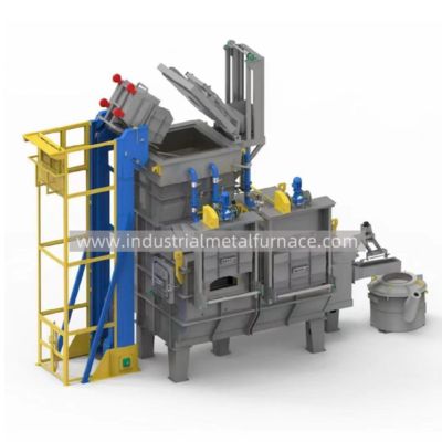 comprar Industrial 3000KG/Hour Gas Fired Continuous Aluminum Melting Furnace , Metal Melting Furnaces online manufacture