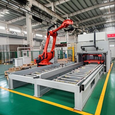 comprar Máquina de apilamiento de lingotes de aluminio de tipo robot de alta eficiencia Solución de paletización automática de WONDERY Fabricación en línea