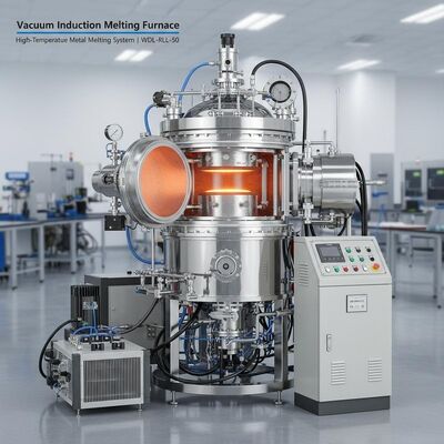 comprar Fuego de fusión por inducción al vacío Sistema de fusión de metales a alta temperatura WDL-RLL-50 Fabricación en línea