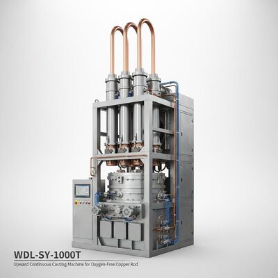 comprar Máquina de fundición continua hacia arriba para varillas de cobre sin oxígeno con φ8   16 mm de diámetro 1000 toneladas de capacidad anual y ± 2 mm de precisión de seguimiento del nivel del líquido Fabricación en línea