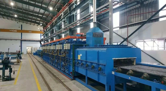 comprar 600 mm de ancho efectivo. Horno de recocido brillante para tuberías de acero. Recocido sin oxidación y sistema de tratamiento térmico por lotes para tubos de acero de precisión. Fabricación en línea