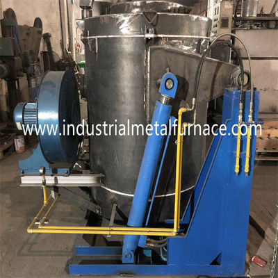 comprar Horno de fusión de metal basculante de cobre alimentado con gas natural WDL-RG-350F industrial - Capacidad de 500 kg Fabricación en línea