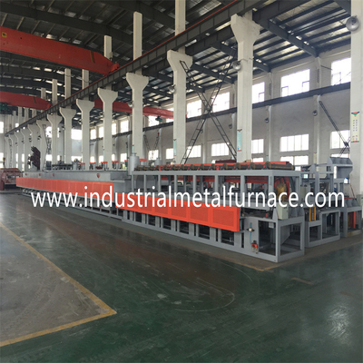 750kg/Hour gas continuo Mesh Belt Heat Treatment Furnace para las tuercas de las sujeciones