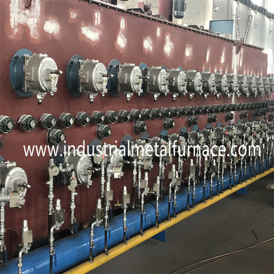 tipo de cadena Mesh Belt Furnace 55Cr3 1500 x 14000 x 200m m del gas natural 960kw