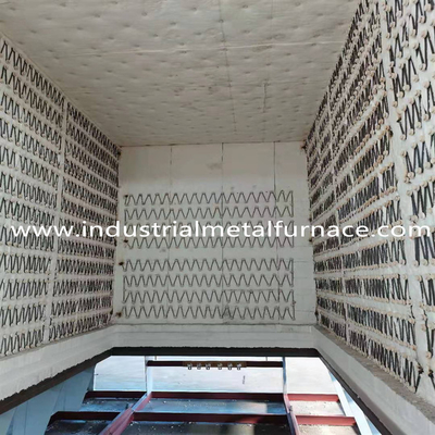 Horno de hogar inferior del carretón del horno de la resistencia eléctrica 70KW del coche industrial del tratamiento térmico