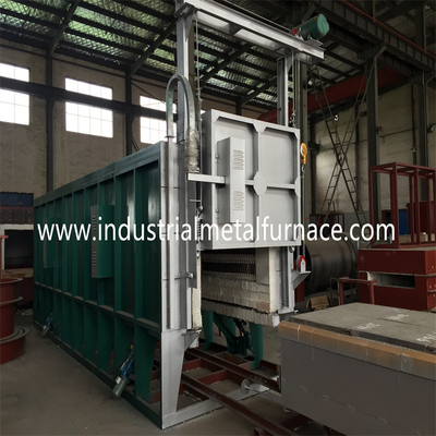 Horno de hogar inferior del carretón del horno de la resistencia eléctrica 70KW del coche industrial del tratamiento térmico