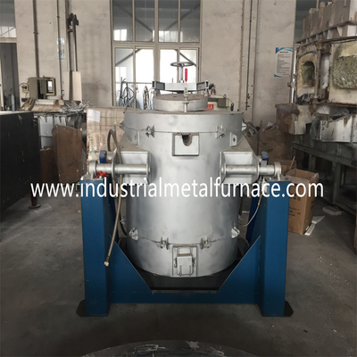 1250 grados que inclinan el tipo crisol de fuel para el horno de fusión de aluminio de la aleación de cobre