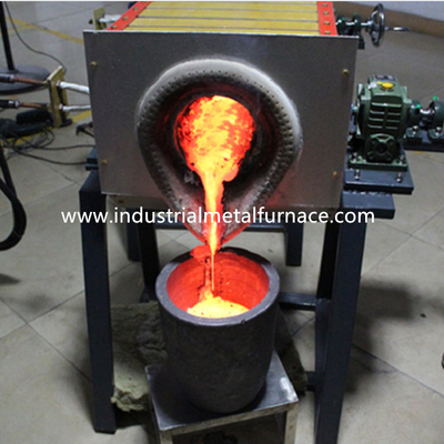 Inclinación del hierro de fusión Teel Shell Melting Furnace del horno de inducción del hierro 70KW 25kg