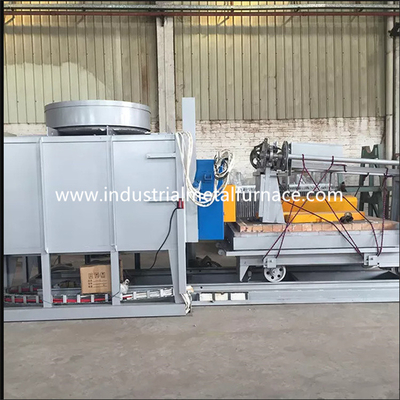 Horno del tratamiento térmico del hogar del carretón tipo inferior del coche de 1200 grados para las piezas de acero echadas