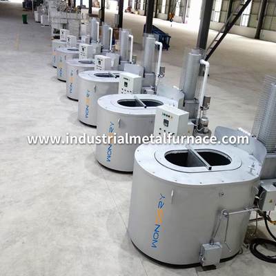 Crisol de gas del grafito horno fusorio de aluminio industrial de 300 a 1000 kilogramos con el recuperador