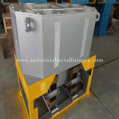 Horno fusorio de cobre de la inducción del baño 200KW dos para el bastidor 500kg/H de la gravedad