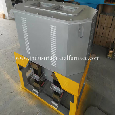Horno fusorio de cobre de la inducción bicameral industrial para el bastidor 380V de la gravedad