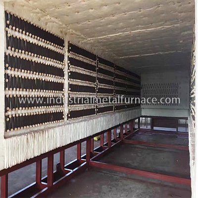Horno eléctrico encajonado cent3igrado del tratamiento térmico de 850 grados, horno inferior del coche para el tratamiento de recocido