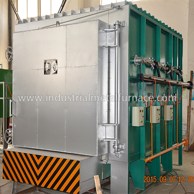 Horno eléctrico encajonado cent3igrado del tratamiento térmico de 850 grados, horno inferior del coche para el tratamiento de recocido