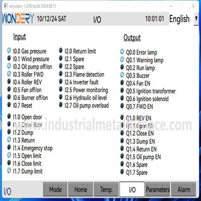 Fuego de fusión de estructura de aluminio de control PLC de 380V 3P 50ZH