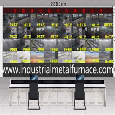 Horno de galvanización de zinc Línea de galvanización por inmersión en caliente para el recubrimiento de zinc Rendimiento y confiabilidad