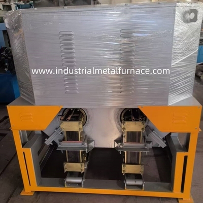 160KW 2 cámaras de fundición por gravedad de metal de fusión de cobre horno de inducción industrial para desechos de cobre