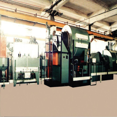 300kg/H tipo rotatorio bola de acero Mesh Belt Heat Treatment Aluminium que derrite el horno rotatorio