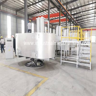 Horno fusorio de aluminio industrial rotatorio