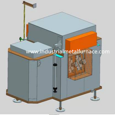 Pequeño horno fusorio de aluminio de la inmersión industrial de aluminio 2000KGS para el acero