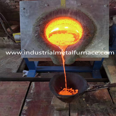 Máquina de fusión del horno fusorio de 25KW 5KG del pedazo de frecuencia media de acero industrial del hierro