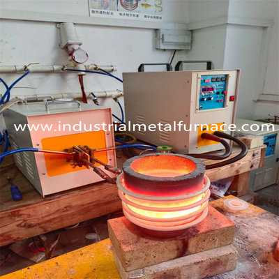 tipo de frecuencia media de fusión del horno de inducción del pedazo del acero de 20Khz 40KG