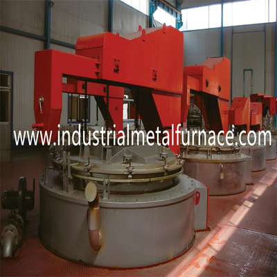 Horno de recocido brillante Pit Well Spheroidizing For Wires 30000kg/H del tratamiento térmico