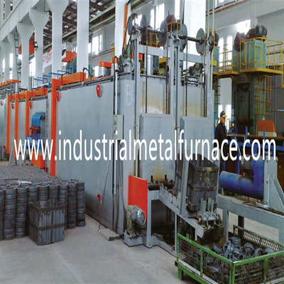 Horno fusorio de alta temperatura doble del horno de recocido de Rod Isothermal Spheroidizing Heat Treatment del empuje de la fila