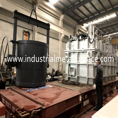 CE vertical eléctrico automático de aluminio del precalentador de la cucharón del horno de 350kg que se sostiene 18KW