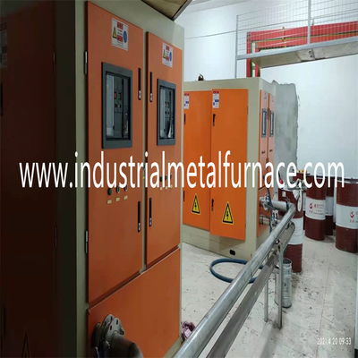 300kg horno de inducción industrial de 1150 grados para el aluminio de fusión de cobre Shell