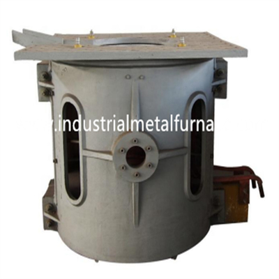 300kg horno de inducción industrial de 1150 grados para el aluminio de fusión de cobre Shell