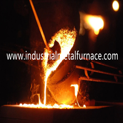 acero de acero de fusión de 5T 60Mins Shell Industrial Induction Furnace For que derrite 3000KW