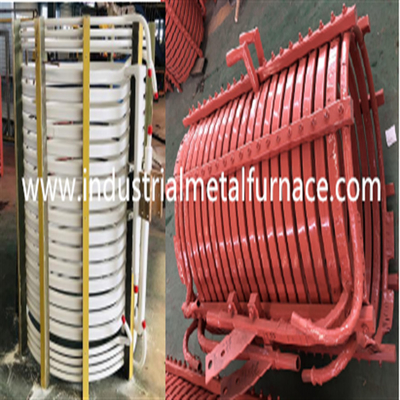 horno fusorio de fusión de aluminio de la inducción de frecuencia media de la inducción del arrabio 200kg