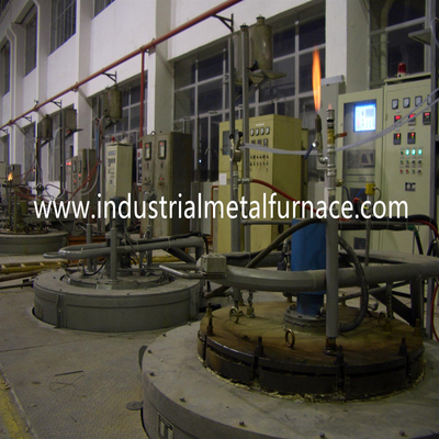Horno de carburación del gas continuo de la resistencia eléctrica de 90KW 50HZ Pit Type Gas Carburizing Furnace