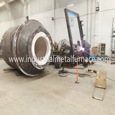 Horno rotatorio del horno de cobre industrial de la fusión del metal del gas natural 4000KG